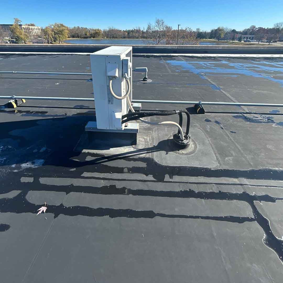 Flat roof project at Wendy's restaurant